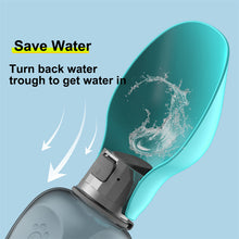 Load image into Gallery viewer, 800ml Dogs Water Bottle Portable High Capacity Leakproof Pet Foldable Drinking Bowl Outdoor Walking

